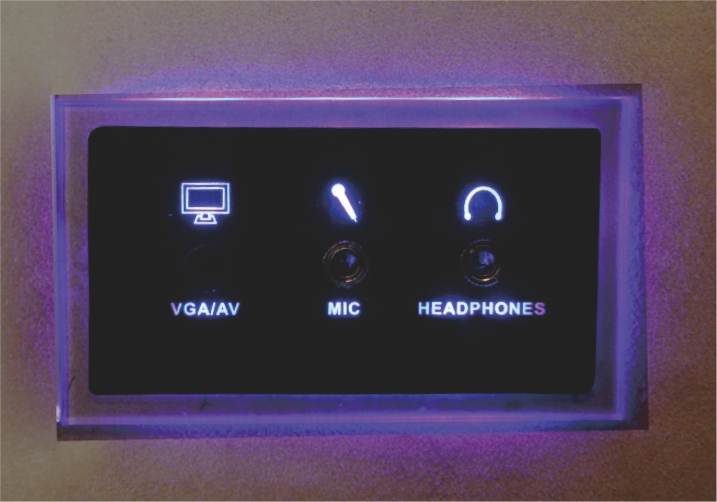 VGA/AV、麦克风、耳机插座