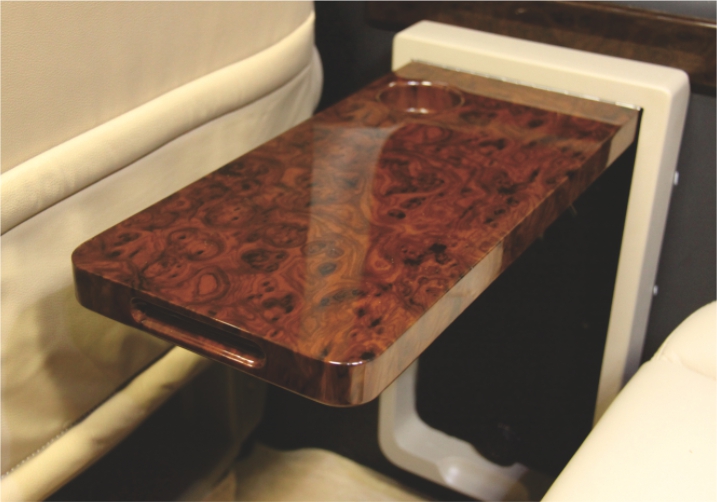 外挂式桃木折叠秘书桌