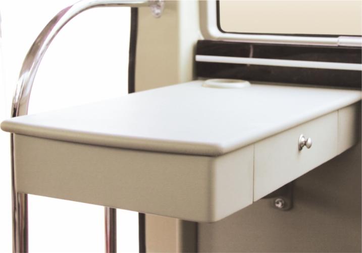 真皮面秘书办公台