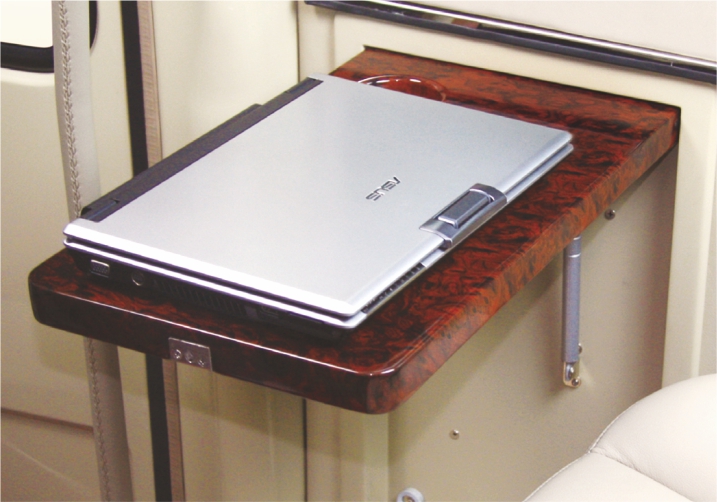 隐藏式桃木折叠秘书桌
