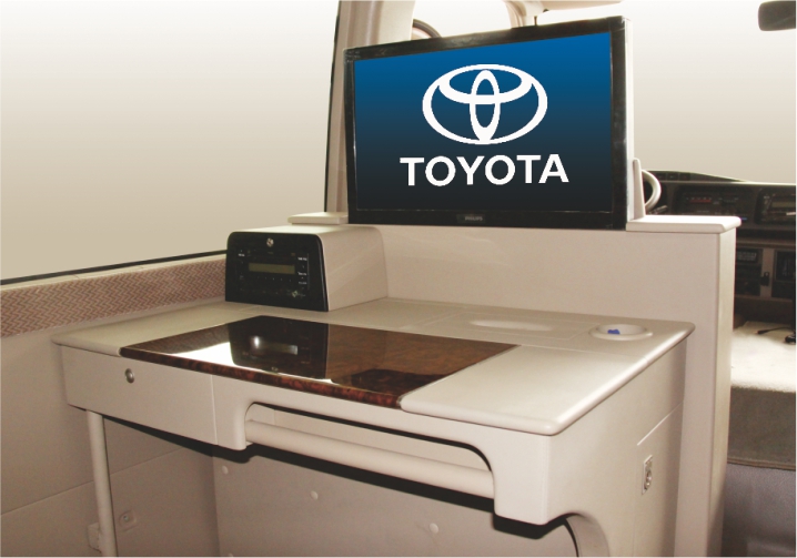 首长席升降显示器隔断（可升降LED显示屏）